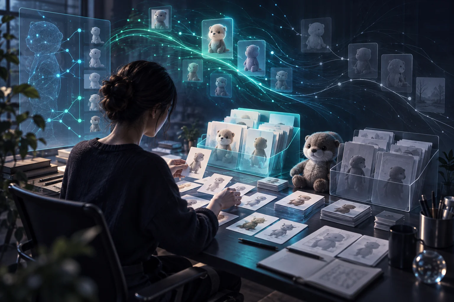内容运营的AI概念图 非真实产品或实测