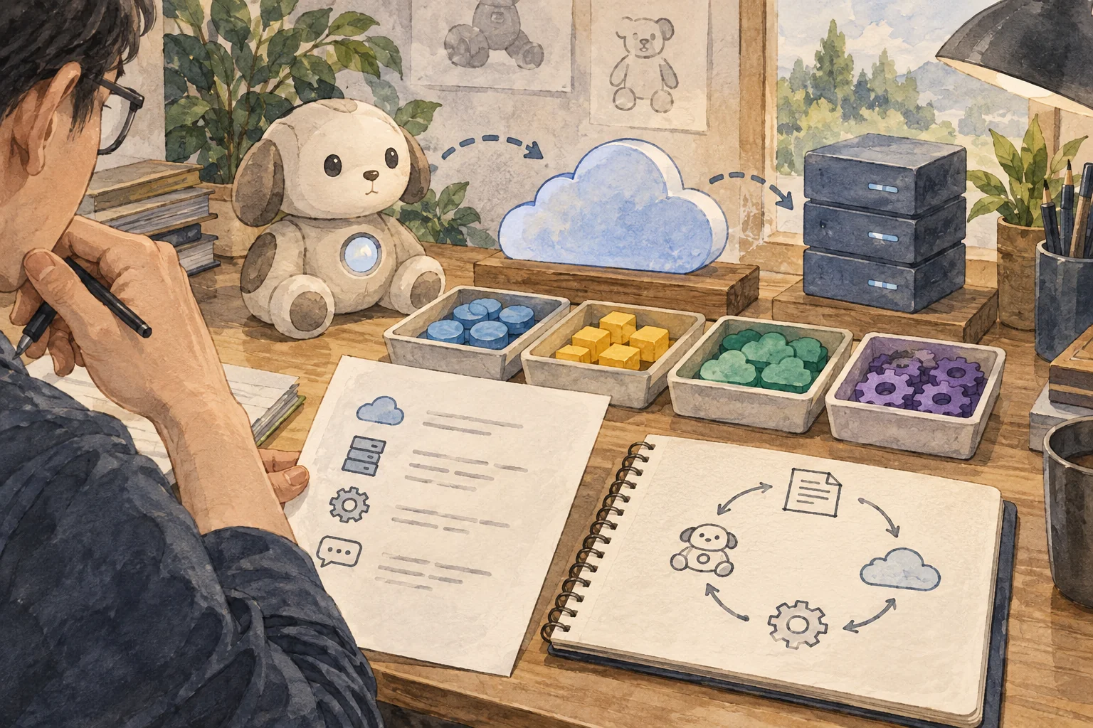 服务成本主题AI概念图 非真实产品