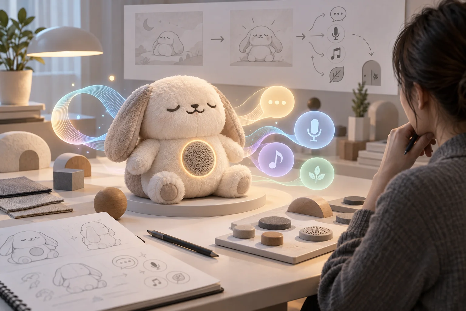 声音与表达主题AI概念图 非真实产品